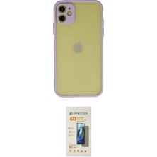 Nuveden Ieg™ Iphone 11 Kılıf Ahenk Çizgi Serisi - Siyah 6d Mat Seramik Hayalet Nano Ekran Koruyucu
