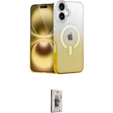 Nuveden Ieg™ Iphone 16 Plus Kılıf Eksen Minimal Özel Seri - Siyah Bilvis 3D Cam Ekran Koruyucu