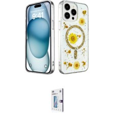Nuveden Ieg™ Iphone 15 Pro Max Kılıf Kozmos Doku - Siyah Bilvis 0.18MM Plus Cam Ekran Koruyucu
