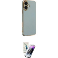 Nuveden Ieg™ Iphone 16 Kılıf Yankı Serisi - Şeffaf Pasifik Cam Ekran Koruyucu