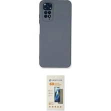Nuveden Ieg™ Redmi Note 11 Kılıf Ahenk Serisi - Siyah 6d Mat Seramik Hayalet Nano Ekran Koruyucu