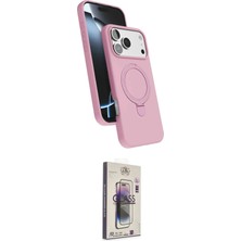 Nuveden Ieg™ Iphone 17 Pro Kılıf Iz Işık Koleksiyonu - Siyah Bilvis 3D Cam Ekran Koruyucu