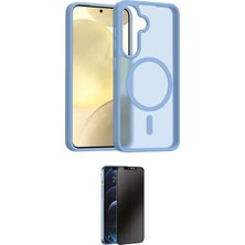 Nuveden Ieg™ Galaxy A17 5g Kılıf Siluet Minimal Prime - Siyah 3D Antistatik Hayalet Cam Ekran Koruyucu