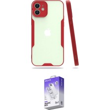 Nuveden Ieg™ Iphone 12 Kılıf Atlas Asil Serisi - Siyah Bilvis 5in1 3D Magic Cam Ekran Koruyucu