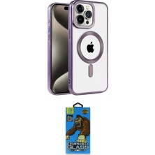 Nuveden Ieg™ Iphone 14 Pro Kılıf Eksen Form Koleksiyonu - Siyah 18D Cam Ekran Koruyucu