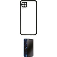 Nuveden Ieg™ P40 Lite Kılıf Ahenk Çizgi Serisi - Siyah 3D Antistatik Hayalet Cam Ekran Koruyucu
