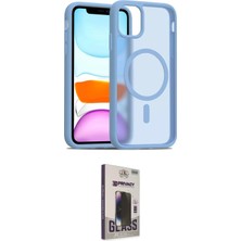 Nuveden Ieg™ Iphone 11 Kılıf Siluet Minimal Prime - Siyah Bilvis Hayalet Cam Ekran Koruyucu