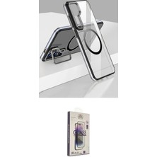 Nuveden Ieg™ Galaxy S24 Kılıf Nova Doku - Siyah Bilvis 3D Cam Ekran Koruyucu