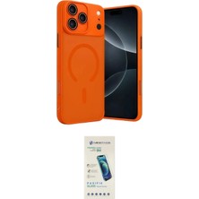 Nuveden Ieg™ Iphone 17 Pro Kılıf Çekirdek Klasik Özel Seri - Şeffaf Pasifik Cam Ekran Koruyucu