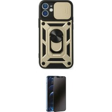 Nuveden Ieg™ Iphone 11 Kılıf Ahenk Klasik - Siyah 3D Antistatik Hayalet Cam Ekran Koruyucu