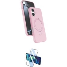 Nuveden Ieg™ Iphone 16 Kılıf Iz Işık Koleksiyonu - Siyah 3D Antistatik Seramik Nano Ekran Koruyucu