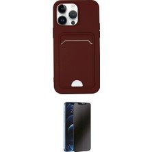 Nuveden Ieg™ Iphone 14 Pro Kılıf Vadi Çizgi Prime - Siyah 3D Antistatik Hayalet Cam Ekran Koruyucu