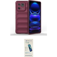 Nuveden Ieg™ Mi 13 Kılıf Atlas Koleksiyonu - Şeffaf Pasifik Cam Ekran Koruyucu