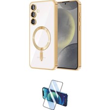 Nuveden Ieg™ Galaxy S24 Kılıf Nova Işık Özel Seri - Siyah 3D Antistatik Cam Ekran Koruyucu