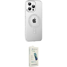 Nuveden Ieg™ Iphone 14 Pro Max Kılıf Yörünge Koleksiyonu - Şeffaf Pasifik Cam Ekran Koruyucu