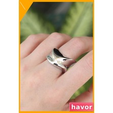 Havor Ayarlanabilir Pirinç Yüzük Kalın Tasarım