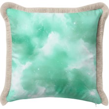 Hanna Home Saçaklı Kırlent Kılıfı Kırlent Kılıfı Yastık Kılıfı Kanepe Dekorasyonu 43X43 cm