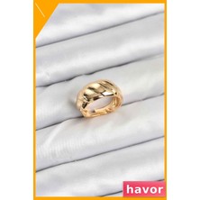 Havor Ayarlanabilir Pirinç Yüzük Kararma Yapmaz