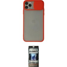 Nuveden Ieg™ Iphone 11 Pro Kılıf Vadi Çizgi - Siyah 34D Hayalet Izgaralı Cam