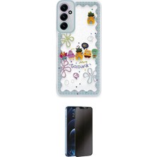 Nuveden Ieg™ Galaxy A25 5g Kılıf Çekirdek Asil - Siyah 3D Antistatik Hayalet Cam Ekran Koruyucu