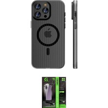 Nuveden Ieg™ Iphone 16 Pro Max Kılıf Pusula Minimal Koleksiyonu - Şeffaf 360 Full Body Arka Koruyucu