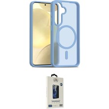 Nuveden Ieg™ Galaxy S24 Kılıf Siluet Minimal Prime - Siyah Bilvis Hayalet Cam Ekran Koruyucu