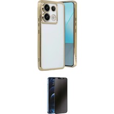 Nuveden Ieg™ Redmi Note 13 Pro 5g Kılıf Vadi Minimal - Siyah 3D Antistatik Hayalet Cam Ekran Koruyucu