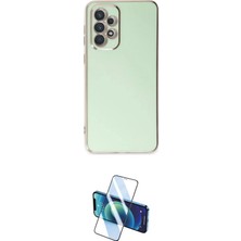 Nuveden Ieg™ Galaxy A73 5g Kılıf Yankı Serisi - Siyah 3D Antistatik Cam Ekran Koruyucu