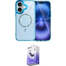Nuveden Ieg™ Iphone 16 Kılıf Kıvılcım Form Prime - Siyah Bilvis 5in1 5d Magic Hayalet Cam Ekran Kor