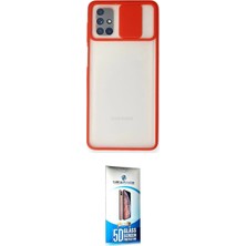 Nuveden Ieg™ Galaxy M51 Kılıf Vadi Çizgi - Siyah 5d Eko Cam Ekran Koruyucu