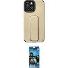 Nuveden Ieg™ Iphone 12 Pro Max Kılıf Çekirdek Yansıma - Siyah 34D Izgaralı Cam