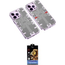Nuveden Ieg™ Iphone 14 Pro Kılıf Ufuk Doku Prime - Siyah Buffer Hayalet Cam Ekran Koruyucu