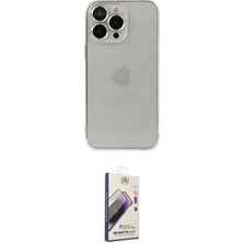 Nuveden Ieg™ Iphone 13 Pro Max Kılıf Ufuk Minimal Özel Seri - Siyah Bilvis 3D Mat Cam Ekran Koruyucu