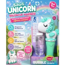 Depomiks 🌈 Sihirli Unicorn Baloncuk Makinesi | Işıklı Otomatik Köpük Balon Oyuncağı