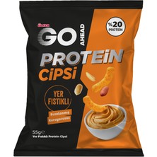 Ülker Go Ahead Protein Cipsi - Yer Fıstıklı - %20 Protein - 55 Gram - 12 Adet