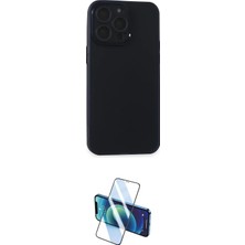 Nuveden Ieg™ Iphone 15 Pro Kılıf Atlas Minimal Prime - Siyah 3D Antistatik Seramik Nano Ekran Koruyucu