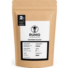 Rumo Coffee Savanna Black - Medium Dark Kavrum - Çekirdek Kahve -  Espresso, Filtre Kahve