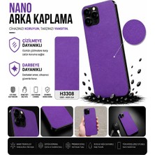 Biemtek Vivo Y53S Uyumlu H3308 Deri Mor Lila Serisi 3m Arka Kaplama