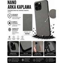Biemtek 3m Küçük Desen Deri Doku Gri Arka Kaplama Samsung Galaxy Z Flip