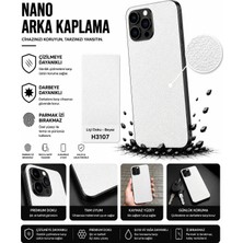 Biemtek 3m Küçük Desen Deri Doku Beyaz Arka Kaplama Oppo A5 Pro 4g