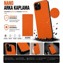 Biemtek Oneplus 15R Uyumlu H3203 Deri Serisi 3m Arka Kaplama Turuncu