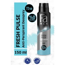 Fa Men 150 ML Fresh Pulse Bergamot Canlılığı Deosprey Cilt Dostu Formül ile 72 Saat Koruma