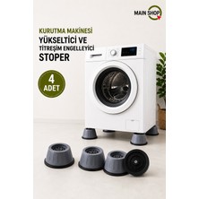 MAİN SHOP Çamaşır Makinesi Ayak Titreşim Gürültü Engelleyici Stoperi 4'lü Kaydırmaz Vantuzlu M-541