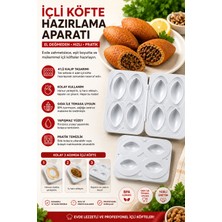 Pratik 4 Lü Içli Köfte Kalıbı Içli Köfte Aparatı - Içli Köfte Kalıbı 4 Bölmeli