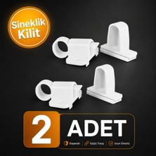 Badem10 Pimapen Pvc Pencere Kapı Sineklik Kapama Çarpma Kilit Plastik Pratik Tutucu Aparat 2 Adet