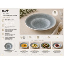 Bonna Luca Mavi Gourmet 27CM Çukur Tabak 400 cc