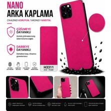 Biemtek Poco X5 5g Uyumlu H3311 3m Liçi Pembe Deri Serisi Arka Kaplama