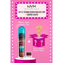 Nyx Professional Makeup lip I.v. Vitamin Içeren Parlatıcı + Tint - 05 Mocha Me Wet + Sürpriz Hediye
