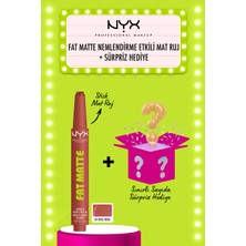 Nyx Professional Makeup fat Matte Nemlendirme Etkili Mat Ruj - 04 Rose Robe + Sürpriz Hediye