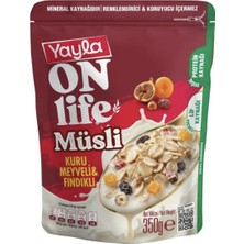 Yayla Onlife Kuru Meyveli Fındıklı Müsli 350 Gx2 Paket